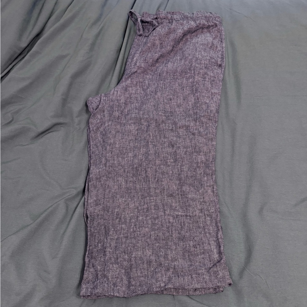 Old Navy Women’s Heathered Blue Wide Leg Pants
